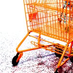 Shopping trolley orange (WEB)