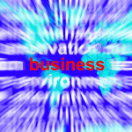 Business Word Representing Trade Partnership and Commerce