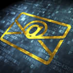 Business concept: Email on digital background