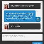 WhosOn Chat window (web)