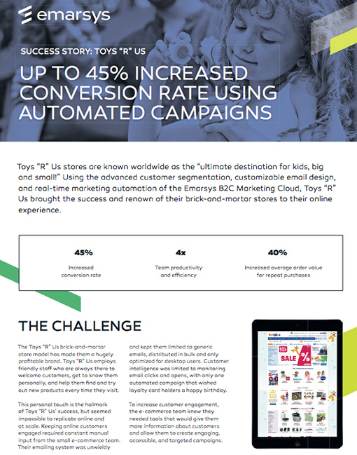 Customer engagement Case study Toys R Us