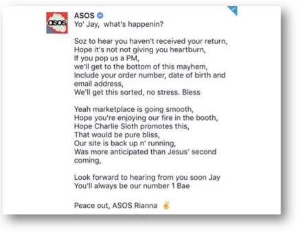 Customer service article