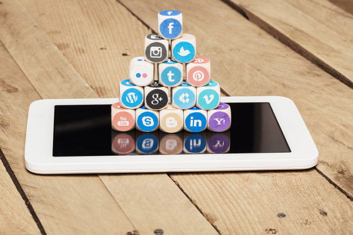 post content on social media
